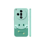 Light Cyan-Watercolor Smiley Face E Cyan