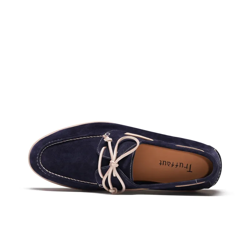 TRUFFAUT Breathable Soft Sole Loafers Boat Shoes Men's-3