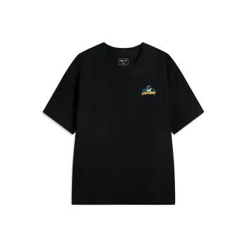 LiNing x LEAGUE OF LEGENDS Sports Life Collection T Shirt Unisex Black/Back Crocodile