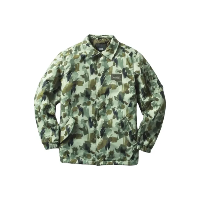 Vans BRUSHES COACHES JKT Jackets Coats Men's Green-0