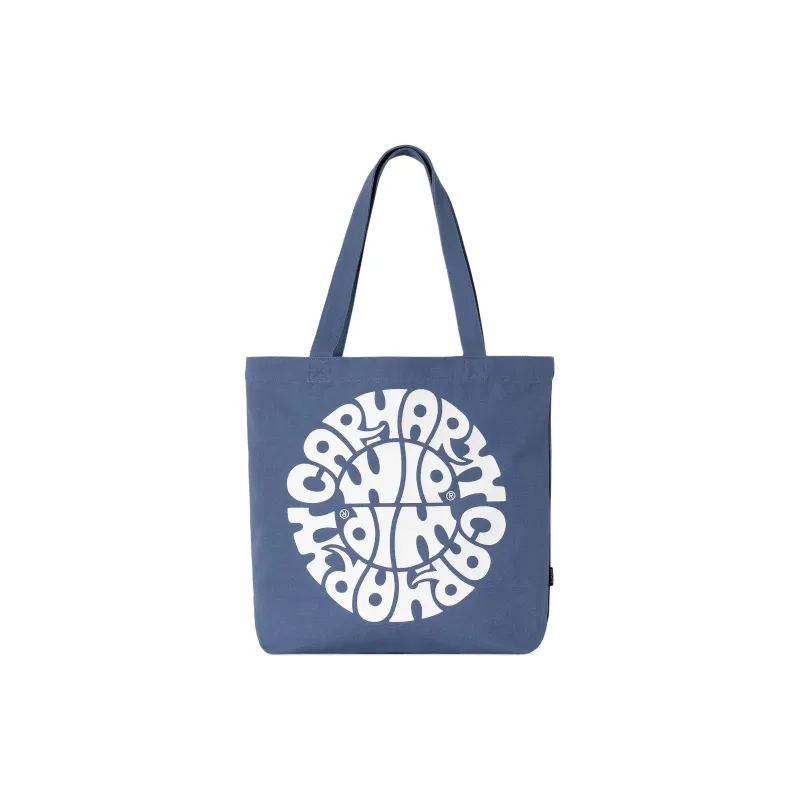 Carhartt WIP Cotton Tote Bag, Shopping Bag, Shoulder Bag Unisex Blue-0