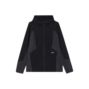Oakley Waterproof And Windproof Windbreaker Jacket Unisex Black Gray