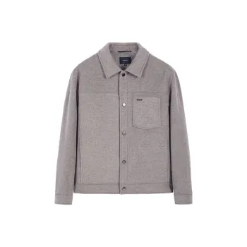 DAVID NAMAN Coats Men Gray