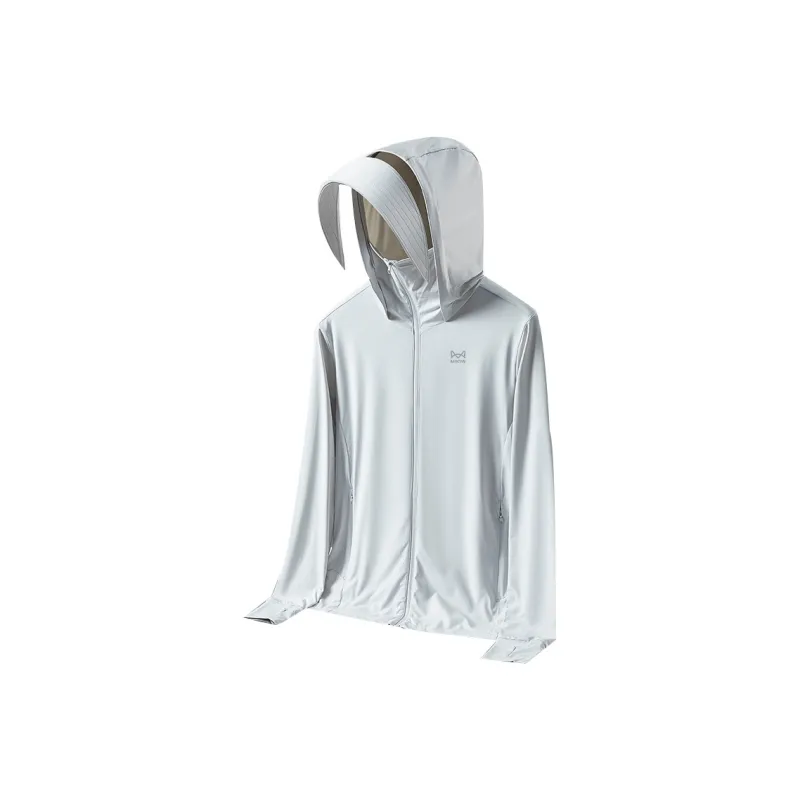 MIIOW Casual Hooded Lightweight Ice Silk Sun Protection Clothing Unisex-8
