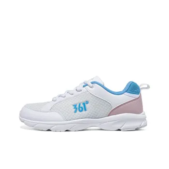 361° Cushioning, Breathable, Lightweight Low Top Casual Running Shoes Women's 361 Degrees White Calm Blue