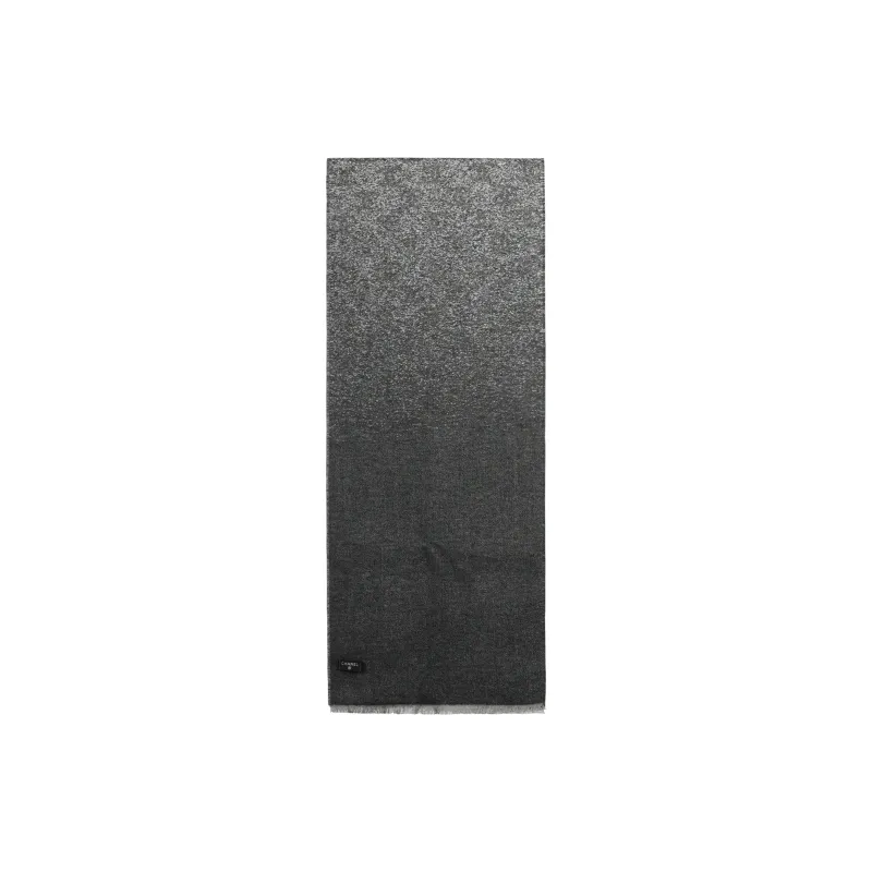 CHANEL   Knit Scarves Women's Gray-1