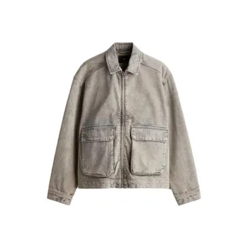 H&M Jackets & Coats Men's Denim Beige