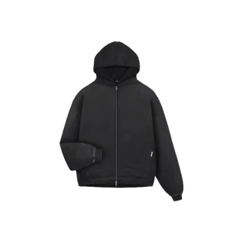 REPRESENT Heavyweight Initial Zip Hoodie Jackets Coats Men's Black
