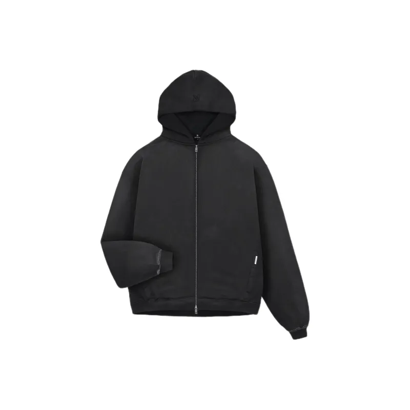 REPRESENT Heavyweight Initial Zip Hoodie Jackets Coats Men's Black-0