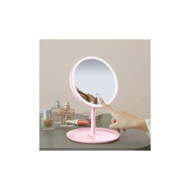 Sweet Pillow House LED Lighted Desktop Makeup Mirror With Portable Design Mirror-1