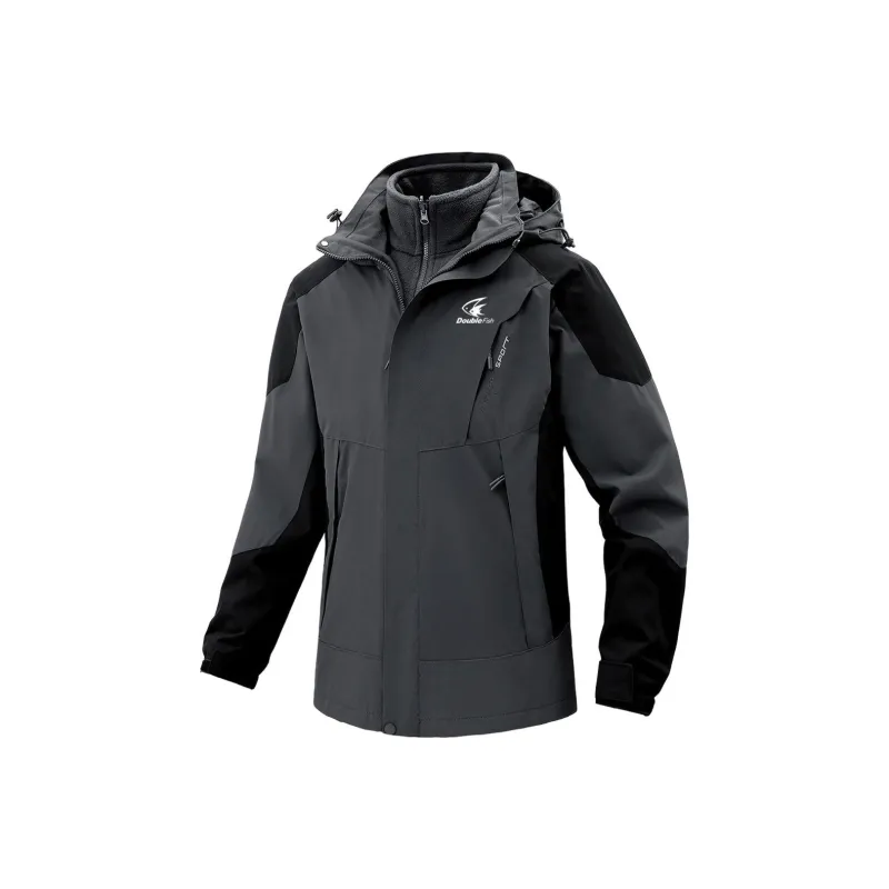 DOUBLEFISH Waterproof And Windproof Windbreaker Jacket Unisex-3