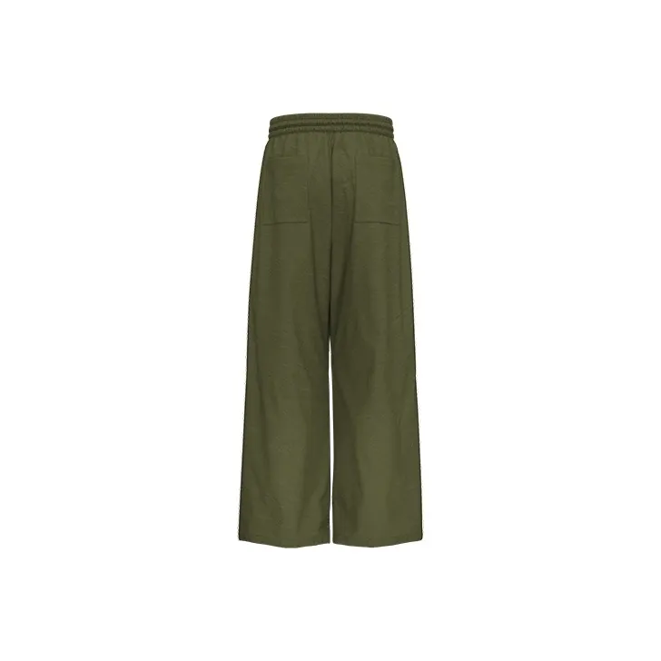 URBAN REVIVO Casual Pants Men's Dark Brown Green-1