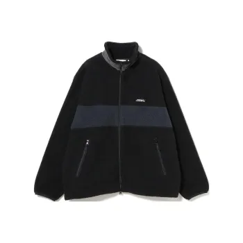 Beams FW24 FARAH Velvet-feel Coat Men's Black