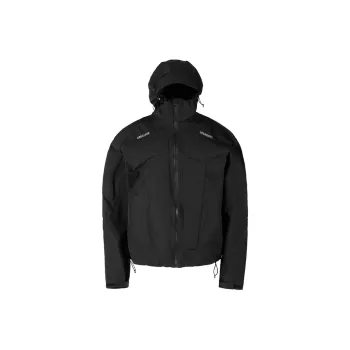 ORANGE DRAGON Waterproof, Windproof, Breathable, Abrasion Resistant, Moisture Wicking Windbreaker Jacket Unisex Black