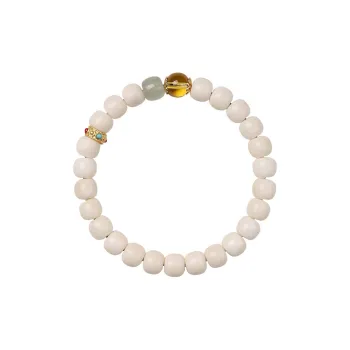 CUISHI White Jade Bodhi Bracelets Unisex