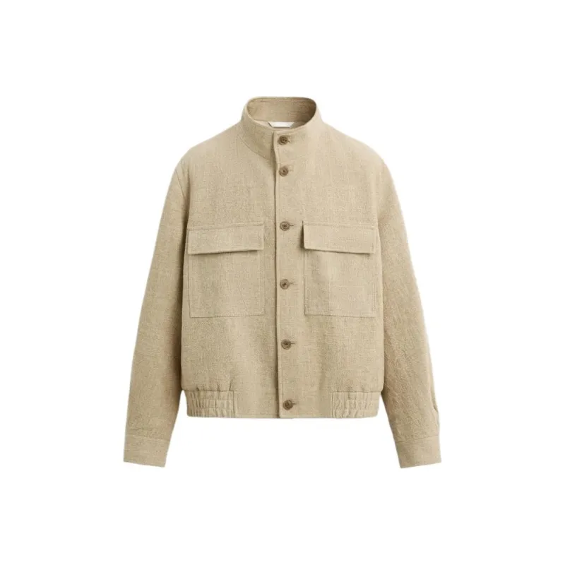 ZARA Jackets & Coats Men's Light Beige-0
