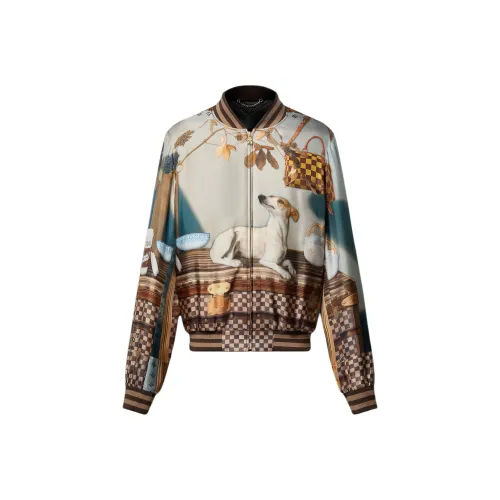 LOUIS VUITTON Silk Scarf Souvenir Jacket