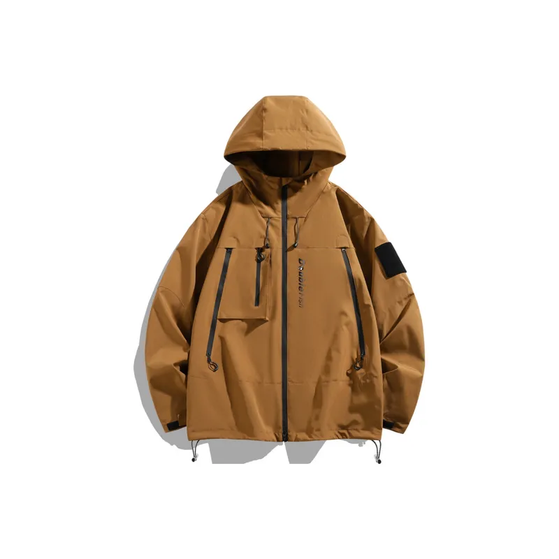 DOUBLEFISH Water Resistant Windproof And Water Repellent Windbreaker Jacket Unisex-0