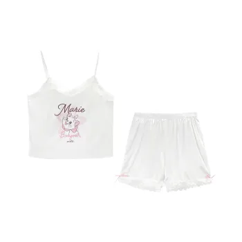 GUKOO x Disney Pajama Set Women's Light Sand White