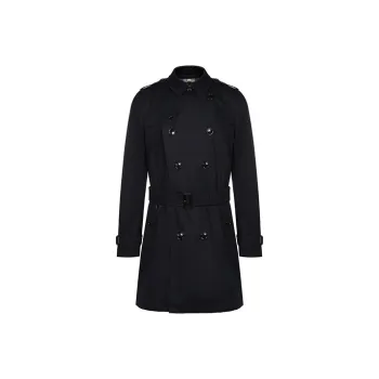 Burberry Trench Coat Men's Dark Blue