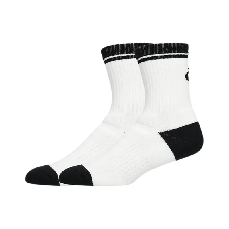 Asics Knee High Socks Men's 1 Pack White Black-0