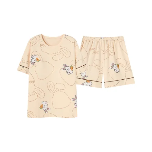 Sleep Pajama Set Women's Yellow