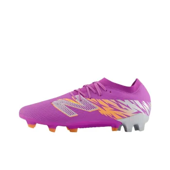 New Balance FURON TEAM V8 FG Rubber Long Studs Anti Slip Wear Resistant Soccer Shoes Unisex Purple