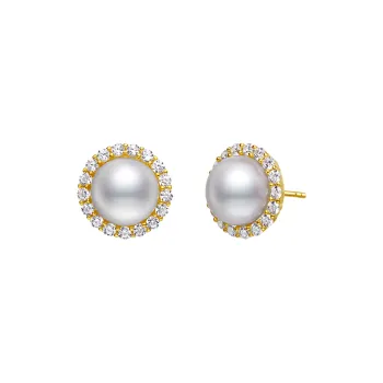 ME LUXE Pearl Stud Earrings Instagram Style Sweet Style Refined Romantic Pearl Set Women's