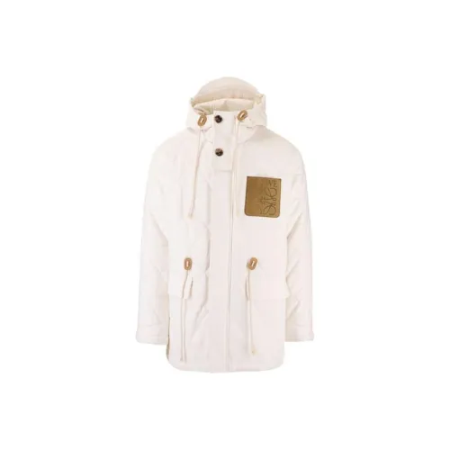 LOEWE Parka Coats Men White