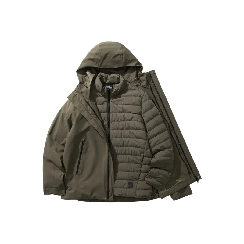 Jack Wolfskin Waterproof And Windproof To Keep Warm Windbreaker Jacket Unisex-0