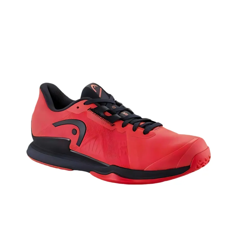 HEAD Sprint Pro 3.5 Low Top Tennis Shoes Men's Red Black-1