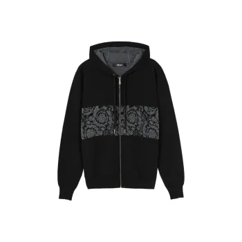 VERSACE Barocco jacquard Zip up Hoodie
