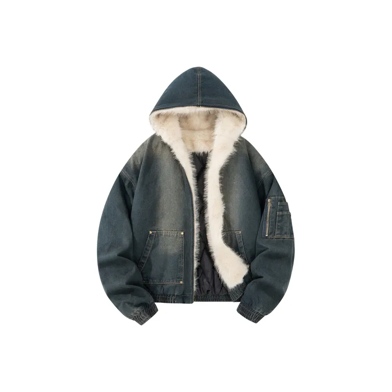 PAEFA Puffer Jacket Unisex Vintage Blue-0
