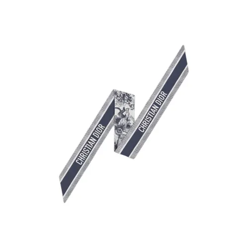 DIOR Silk Scarves Women's Marine Blue