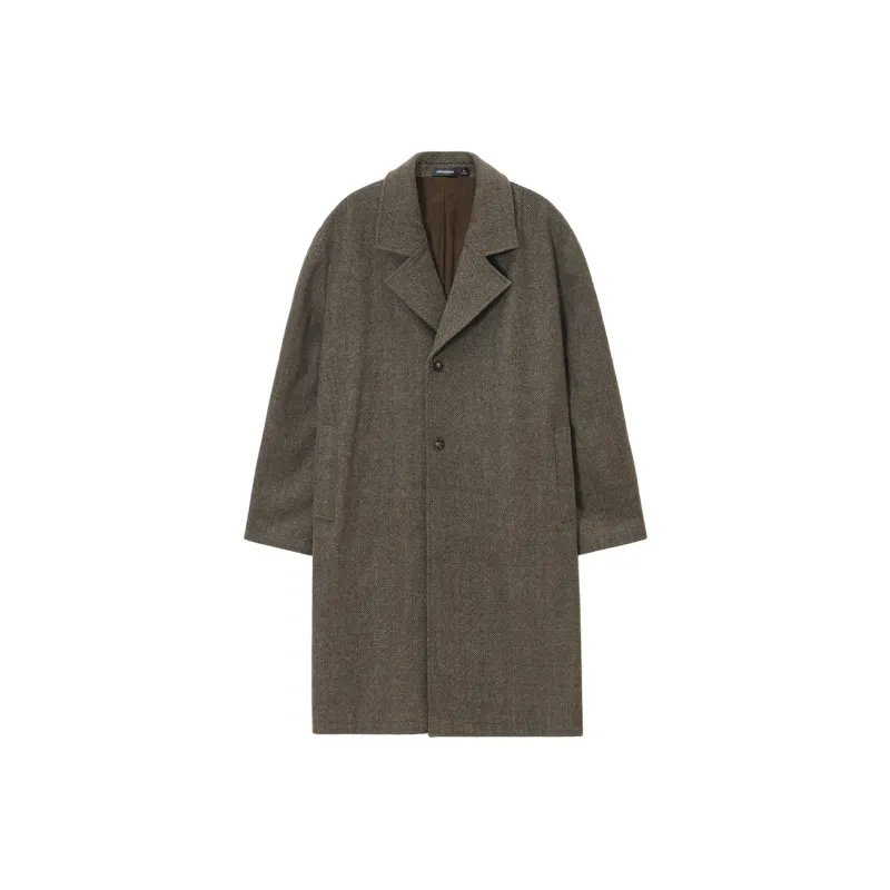 UNVESNO Coats Unisex Amber Brown-0