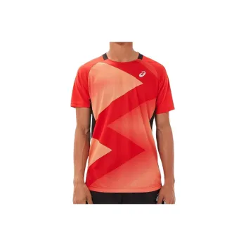 Asics T Shirts Men Red