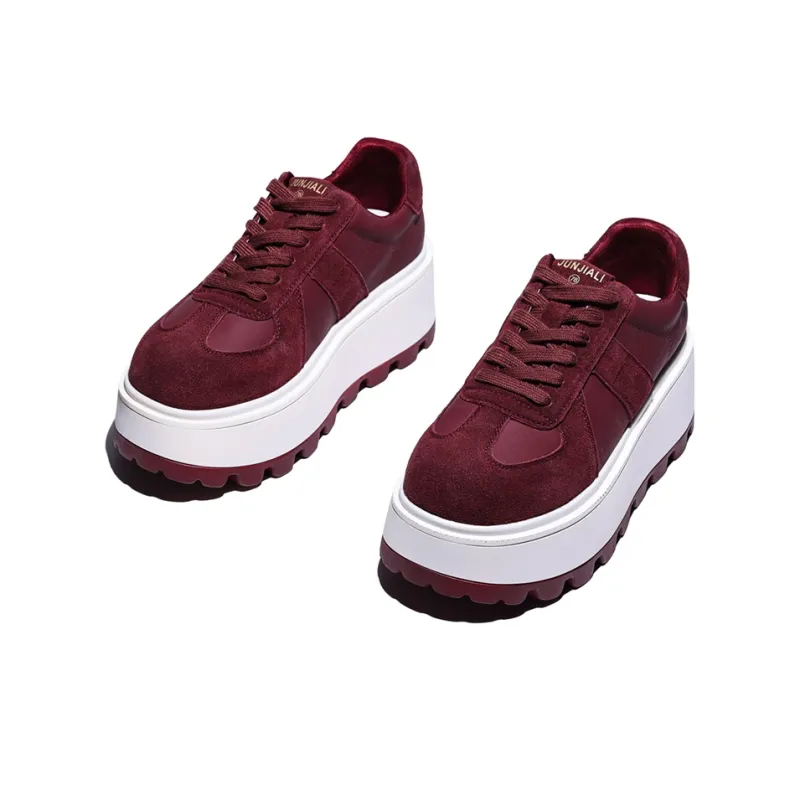 Junjali Lightweight Height Increasing Low Top Casual Shoes Women's-4