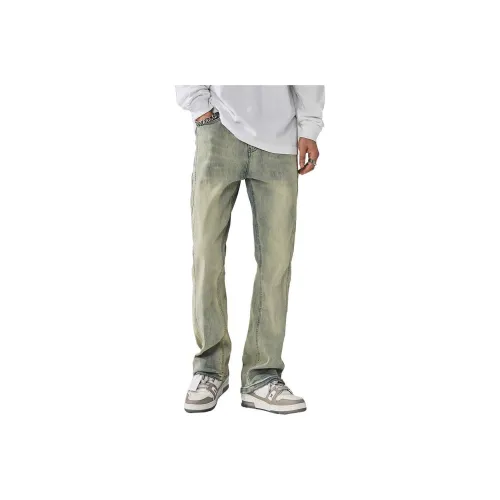 RENBEN Jeans Summer Unisex Yellow Mud
