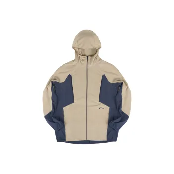 Oakley Wind And Water Repellent Windbreaker Jacket Unisex Khaki