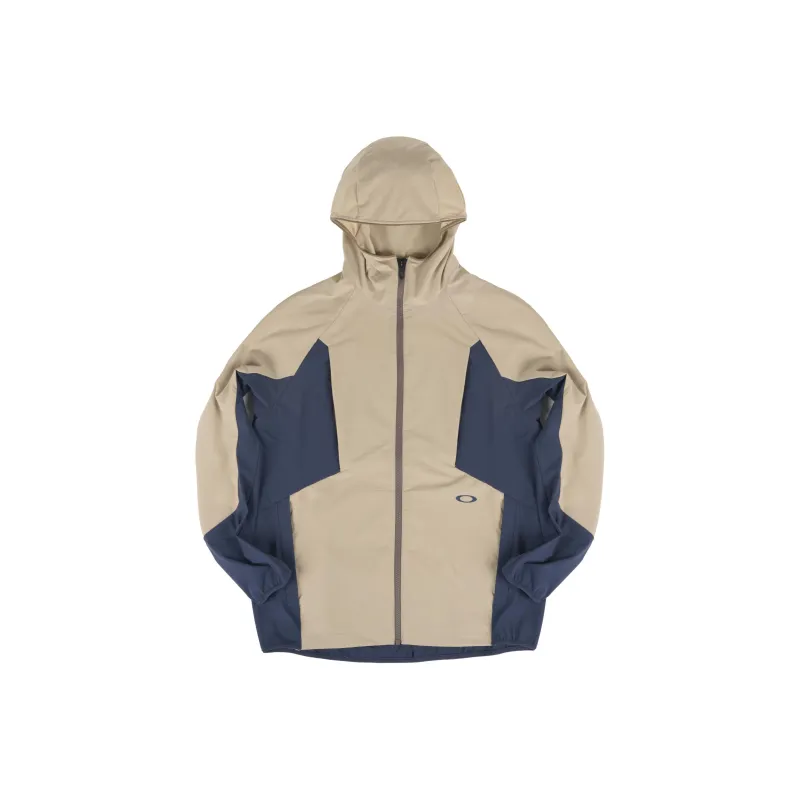 Oakley Wind And Water Repellent Windbreaker Jacket Unisex Khaki-0