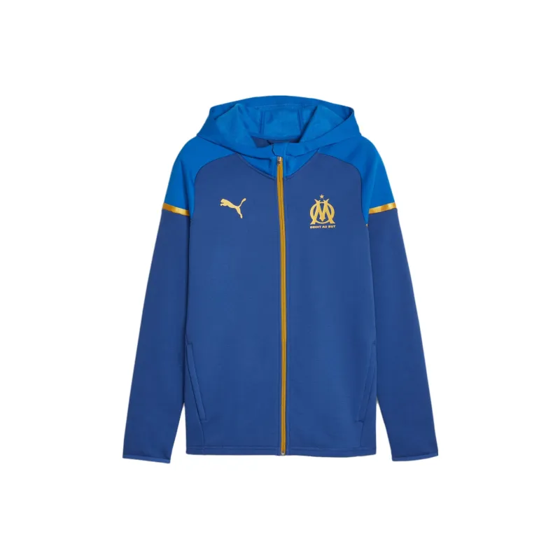 PUMA Olympique De Marseille Olympique De Marseille Football Casuals Hooded Jacket Jacket Men's Blue-0
