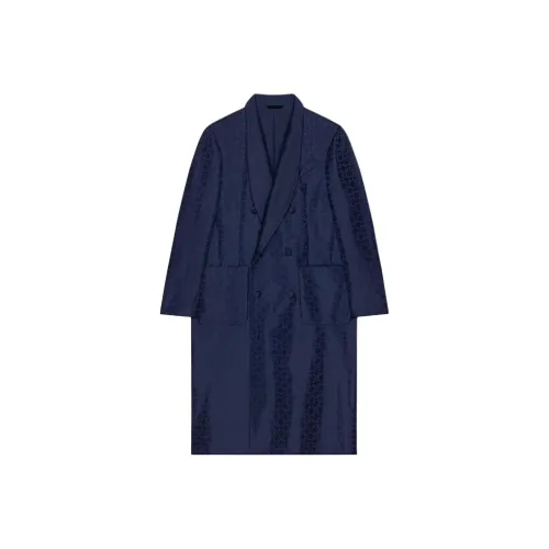 Givenchy Coats Men Dark Blue