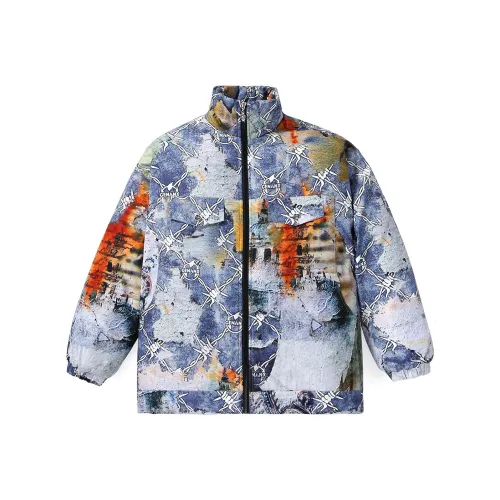 GENANX Puffer Jacket Unisex Individual Print