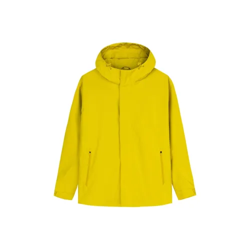 CHAOJIANTA Waterproof, Windproof, And Water Repellent Windbreaker Jacket Men's Baked Tea Yellow