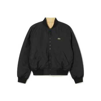 LACOSTE Jacket Men's Black/Beige Yellow