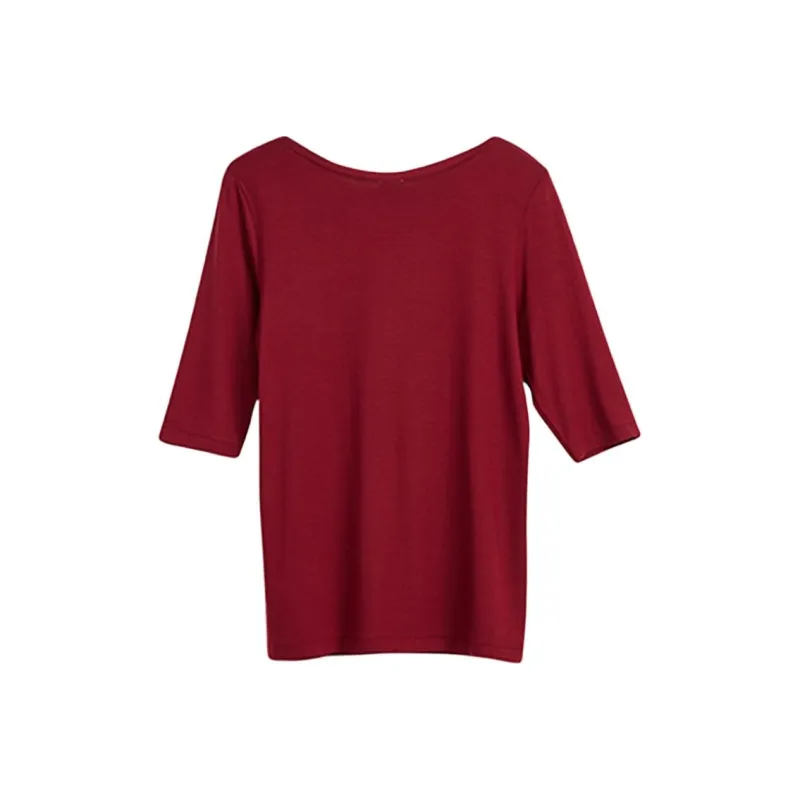 ZIMMERLI Undershirt Women's Dark Red Pattern-1