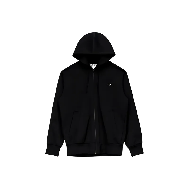 Comme Des Garcons Play Women's Big Heart Zip Up Hoodie-0