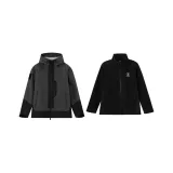 Black Windbreaker Jacket+Black Fleece Liner