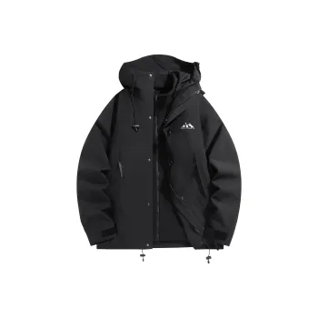 FASTFISH Water Resistant Windproof Warm Cold Resistant Windbreaker Jacket Unisex