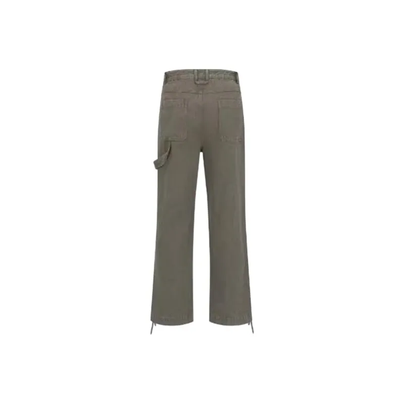 URBAN REVIVO Casual Pants Men's Coffee Brown-1